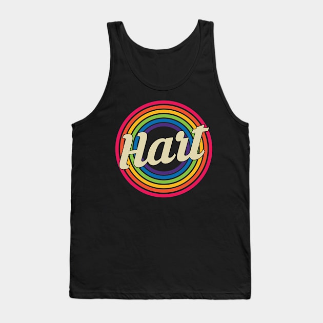 Hart - Retro Rainbow Style Tank Top by MaydenArt